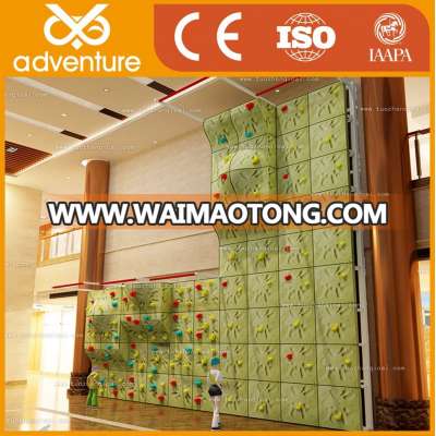 2017 Commercial Holds Fiberglass Panels Price Indoor Rock Climbing Wall