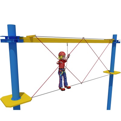 outdoor outwood tree top rope course playground equipment trail course adventure park