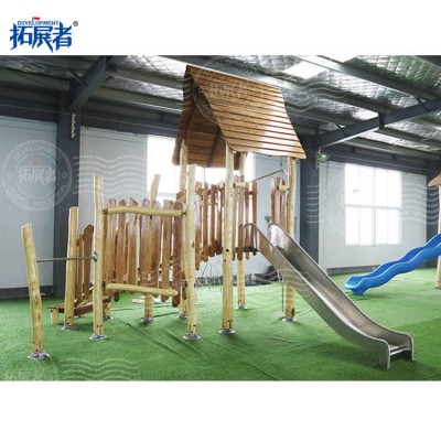 Kids Cedar Play Set Children Park Equipment