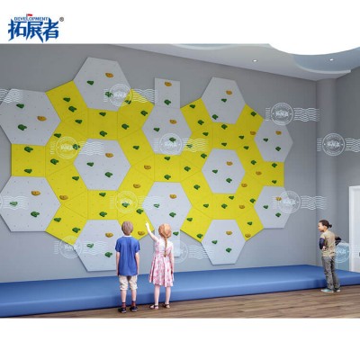 Indoor Triangle Modular Rock Climbing Wall for Home DIY and Playground