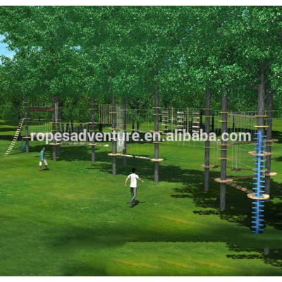 challenge course high forest elements, adventure jungle equipment