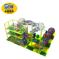 Indoor adventure nylon rope course playground equipment for adults