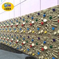 Kids rock climb plastic artificial climbing wall rock climbing equipment